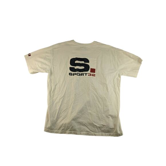 Mens Cicerone Sport Crew 32 T Shirt Size XL White Cotton 22.5W 27L - Picture 1 of 7